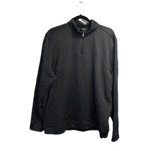 Under Armour Storm 1/4 Zip Pullover Men XL Gray Striped Golf Performance Stretch